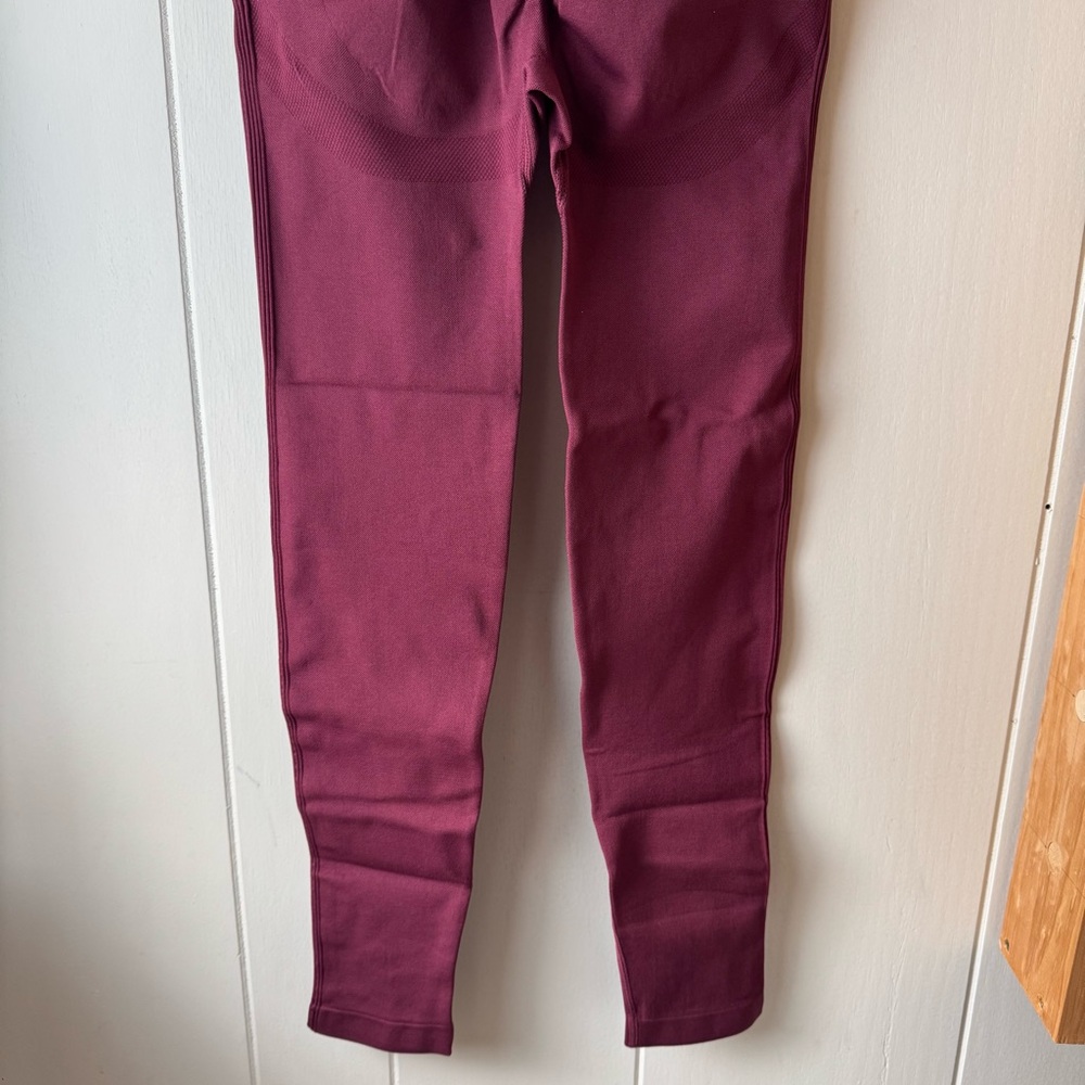 HALARA Full Length Red Seamless Flow High Waisted Butt Lifting Leggings - Picture 12 of 12